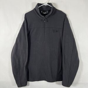Mountain Hard Wear 1/4 Zip Fleece Pullover Mens Size XXL 2XL Gray Sweatshirt